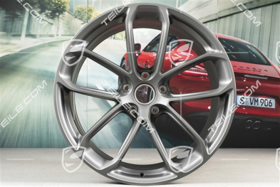 22" Felgensatz GT, 10J x 22 ET48 + 11,5J x 22 ET52, Platinum-Seidenmatt