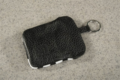 Schlüssel-Etui, Pascha, schwarz/weiss