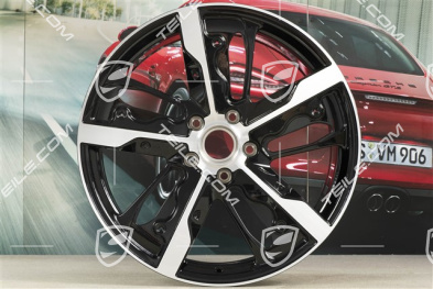 21-inch wheel rim Taycan Exclusive Design, 9,5J x 21 ET60, Carbon version (carbon aeroblades not included), front, R