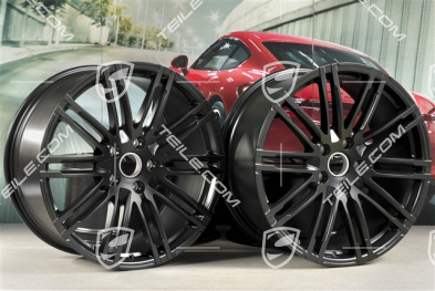 21-inch rims set Turbo III, facelift, 10J x 21 ET50, in black satin-mat